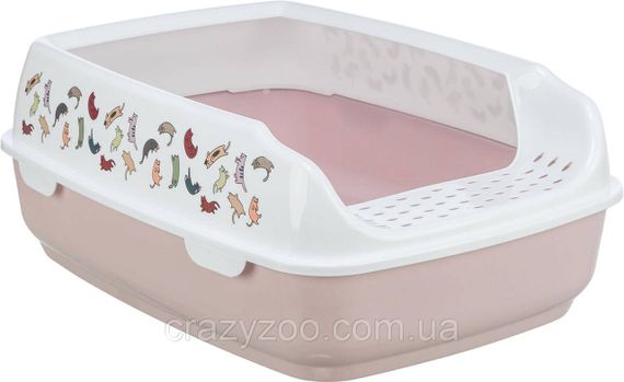 Туалет для котів Trixie Delio з рамкою рожевий 38х20х50 см TX-40399