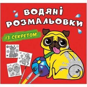 Книга "Водна розмальовка з секретом. Песик" F00027551 Crystal Book (9786175470282)
