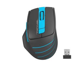 Миша бездротова A4Tech Fstyler FG30S (Blue), безшумна, USB, колір чорний+блакитний