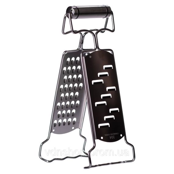 Терка кухонная из нержавеющей стали  9×4×24 (см) двусторонняя HP-8-9 | Зображення 1