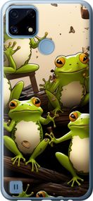 Чехол на Realme C21 Жабки "5656u-2321-17620"