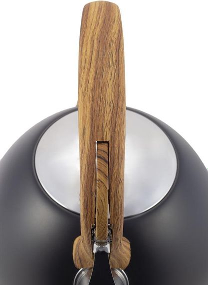 Чайник Kamille Whistling Kettle Black 2.5л з нержавіючої сталі зі свистком (чорний) | Зображення 6