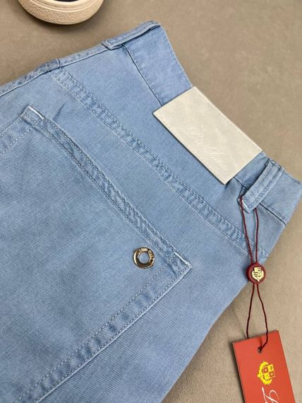 Джинси чоловічі Loro Piana light blue світло-сині d071 | Зображення 2