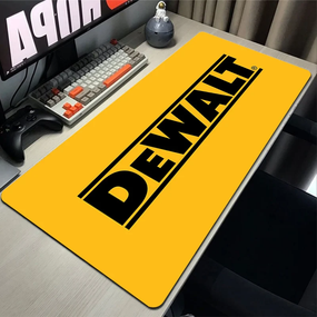 Килимок для миші SV у стилі "Dewalt" ігровий, зручний ХХL 400x900x3 mm Жовтий HC009971 (sv3780)