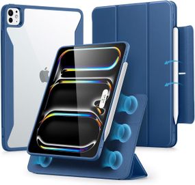 Чехол ESR для iPad Pro 11" с держателем для стилуса, съемным магнитным чехлом, вертикальной подставкой, синий