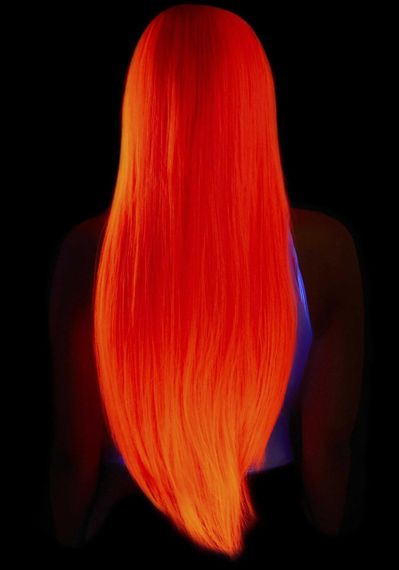 Перука Leg Avenue 33″ Long straight center part wig neon pink | Зображення 3