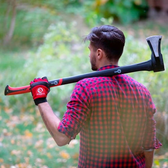 Колун кований 2200 г, ручка з фібергласу INTERTOOL HT-0275 | Зображення 9