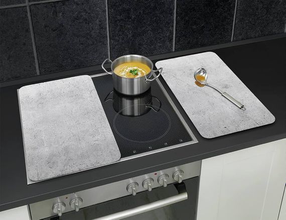 Скляні накладні панелі для кухні Livarno Home  52x30 см 2 шт комплект | Зображення 3