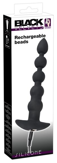 Анальний стимулятор - Black Velvets Rechargeable Beads Sex Aura | Зображення 8
