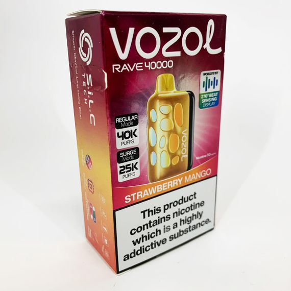 Vozol Rave 40000. Клубника Манго (Strawberry Mango) | Зображення 1