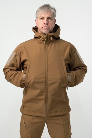 Військова куртка на флісі Soft Shell Military койот | Зображення 1
