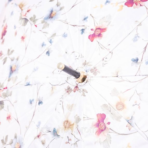 Классический зонт-трость полуавтомат из полиэстера 7 спиц диаметр 99 см Бежевый HP-23-7BE | Зображення 8