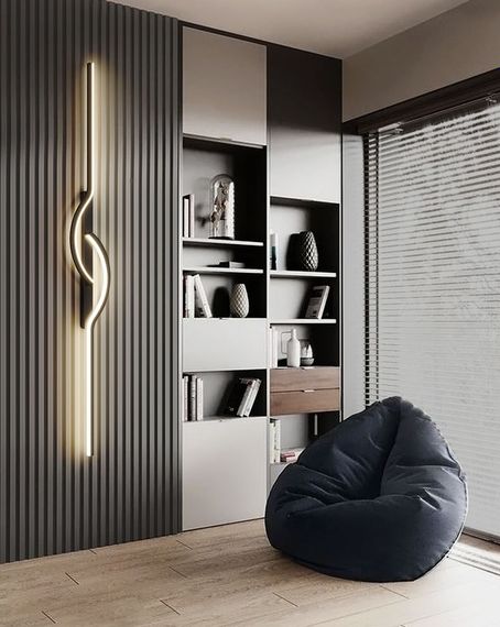 Бра LED 27530 Чорний 6х15х100 см.