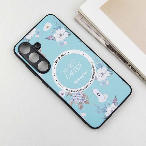 TPU+PC чохол Secret Garden with MagFit для Samsung Galaxy S24 Mint | Зображення 2