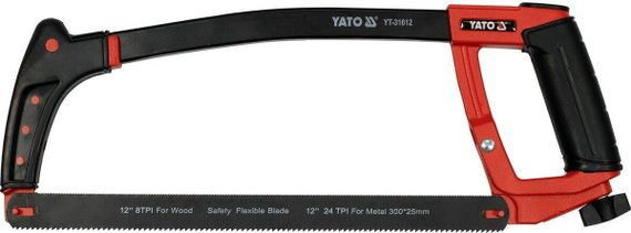 Ножiвка рамна по металу 2 сторони полотно 300 мм YATO YT-31612