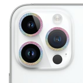 Захисне скло Metal Sparkles на камеру (в упак.) для Apple iPhone 15 Pro (6.1") /15 Pro Max (6.7")
