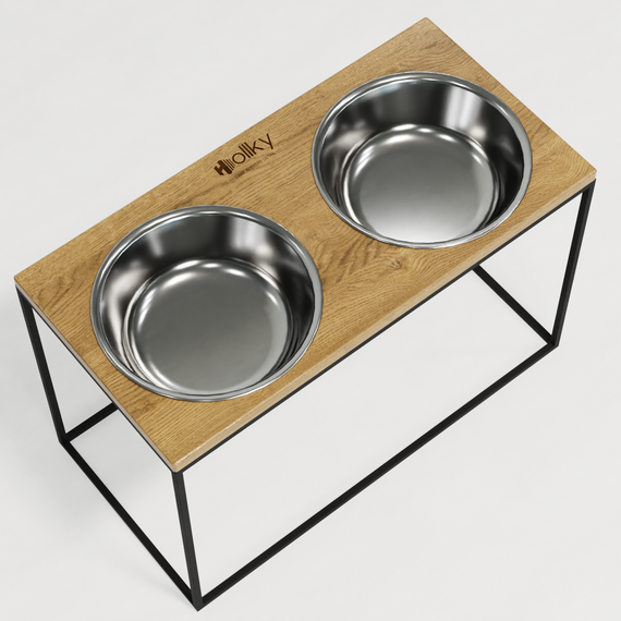 Миски на подставке для очень больших собак Hollky Base XXL40 (2 × 2,8 л) BXXL40-643240-BLNT | Зображення 6