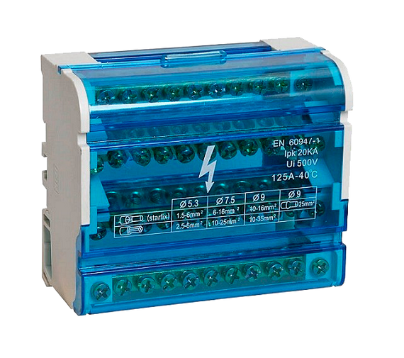 Шина «N» на DIN-рейку в корпусе 4х11 групп Ny95500202