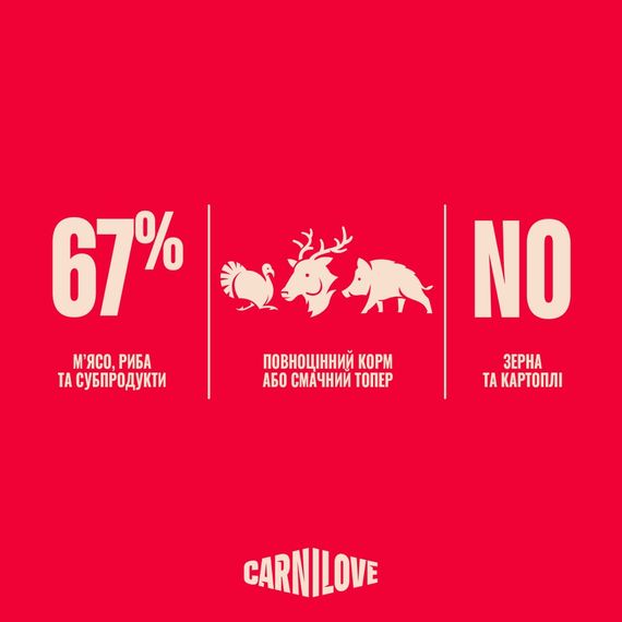 Корм вологий Carnilove Turkey &amp; Reindeer &amp; Wildboar д/собак паштет індичка, оленина і дикий кабан 400 г | Зображення 3