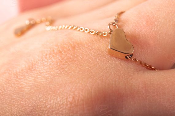 Кольцо из красного золота с цепочкой 18.5 | Зображення 1