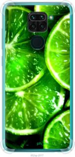 Чохол на Xiaomi Redmi Note 9 Зелені часточки лимона "852sp-2017-2448"