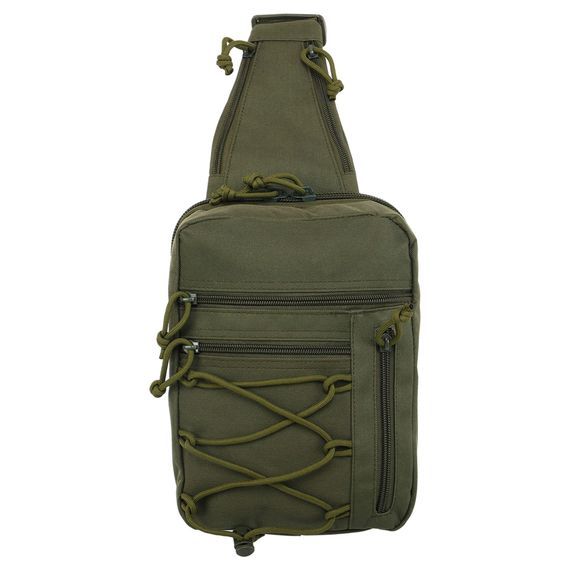 Тактична сумка-слінг SILVER KNIGHT — 1 л | MOLLE, Oxford 900D Олива | Зображення 3