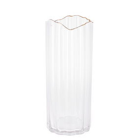 Ваза Гетсбі 30см прозорий/золото БОНА ДИ