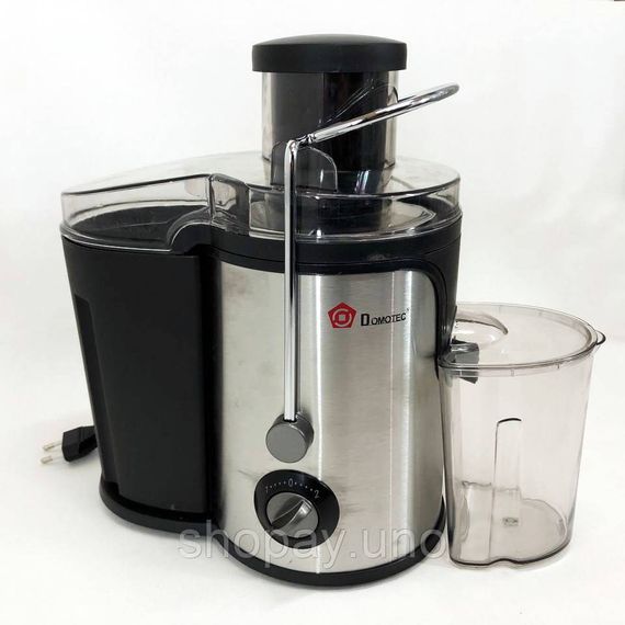Електричний соковитискач Domotec MS-5220/3513 2 швидкості віджиму 600 W, соковитискач для моркви | Зображення 3