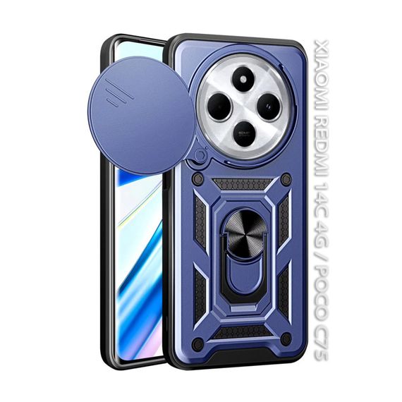 Чохол до мобільного телефона BeCover Military BeCover Xiaomi Redmi 14C 4G / Poco C75 Blue (712490) | Зображення 1