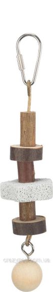 Іграшка для птахів Trixie Natural Living із вулканічним каменем 16 см TX-58951 | Зображення 2