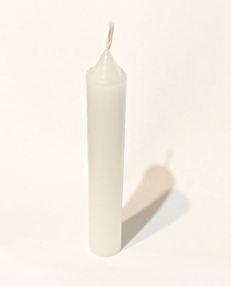 Свічка парафінова біла 13 см Ø 2 см
