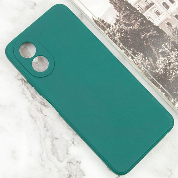 Силиконовый чехол Candy Full Camera для Oppo A38 / A18 Зеленый / Green | Зображення 1