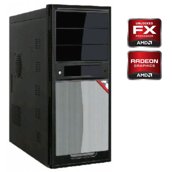 ПК Codegen 3341 Tower / AMD FX-6300 (6 ядер по 3.5 - 4.1 GHz) / 16 GB DDR3 / 120 GB SSD / AMD Radeon R7 250, 2 GB DDR3, 128-bit / DVD-RW / 450W б/в