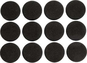 Протектор самоклеючий антиковзкий VOREL : 28мм, набір 12шт. (чорні) [60/720] VR-74820