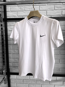 Чоловіча футболка Nike біла (ТОП якість - вишивка)