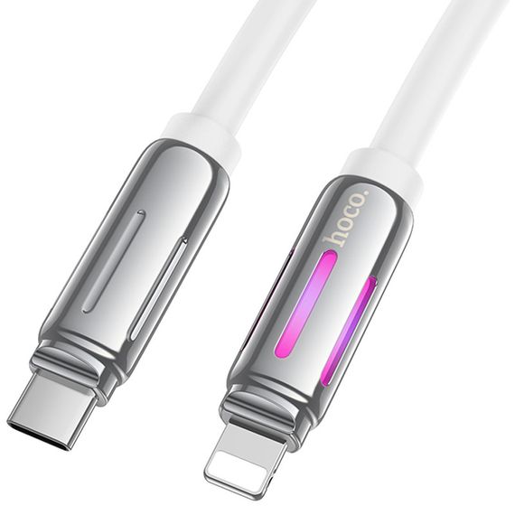 Дата кабель Hoco U136 Prize Type-C to Lightning 27W (1.2m) White | Зображення 1