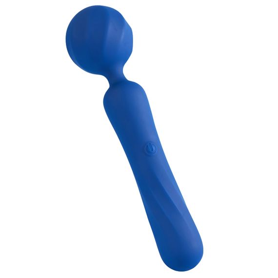 Вібромасажер Wand із гнучкою насадкою BeYourLover Titan, синій, 25 × 6,27 см Sex Aura
