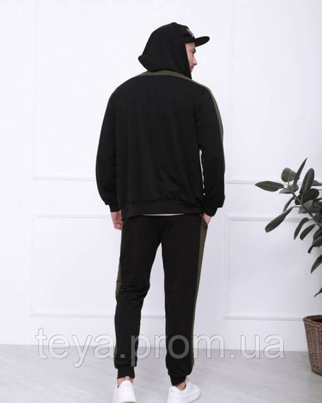 Спортивний костюм колір чорний розміри XL, 3XL, L, S, XXL, M FI_004543 | Зображення 2