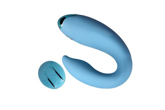 Вібратор для пар FairyGasm PleasureBerry blue, зарядний кейс, пульт ДК | Зображення 6