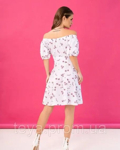 Платье для женщин цвет белый/розовый размер M FI_008163 | Зображення 2