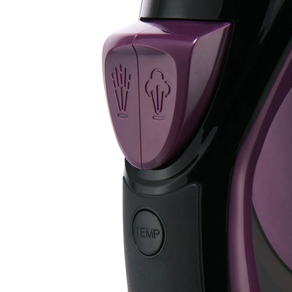 Праска Russell Hobbs Colour Control Pro Ultra, 2800Вт, 380мл, паровий удар -195гр, самоочищення, індик.температури, керам. підошва, сіро-фіолетовий (27281-56) | Зображення 1