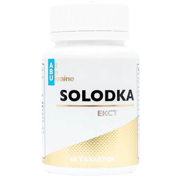 Екстракт кореня солодки Solodka ABU, 60 таблеток