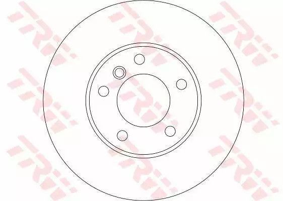 Диск гальмівний BMW 5 (E39) F D=324mm 97-04, TRW (DF4248S) | Зображення 1