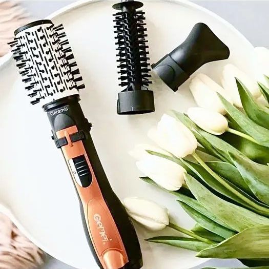 Фен-стайлер для сушіння волосся Gemei, Фен-стайлер для укладання, Хороший фен Щітка сушка волосся OC-35 | Зображення 1