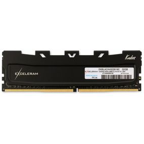 Модуль пам&#039;яті для комп&#039;ютера DDR4 32GB 2666 MHz Black Kudos eXceleram (EKBLACK4322619C)