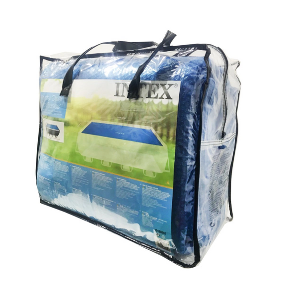 Теплосберегающее покрытие (солярная пленка) для бассейна Intex 28028, 378-186 см | Зображення 2