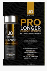 Пролонгувальний спрей JO Prolonger Spray with Lidocaine (60 мл), не містить мінеральних масел Sex Aura