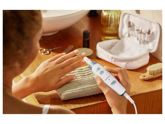 Фрезер для маникюра и педикюра Silver Crest SMPS 7 E1, 7 насадок, 4600 об/мин, сетевой, мятный | Зображення 6