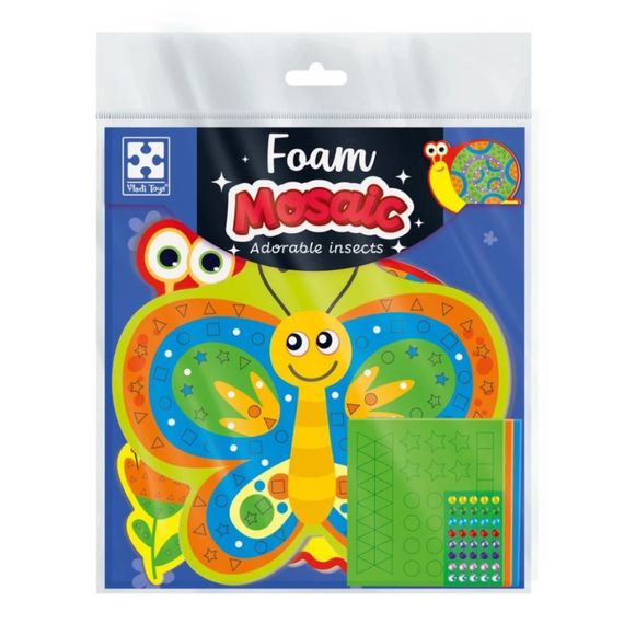 Набор для творчества "Волшебные букашки" VT4511-23 с мягкой мозаикой и стразами