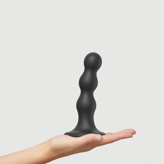 Насадка для страпона Strap-On-Me Dildo Plug Balls Black M | Зображення 1
